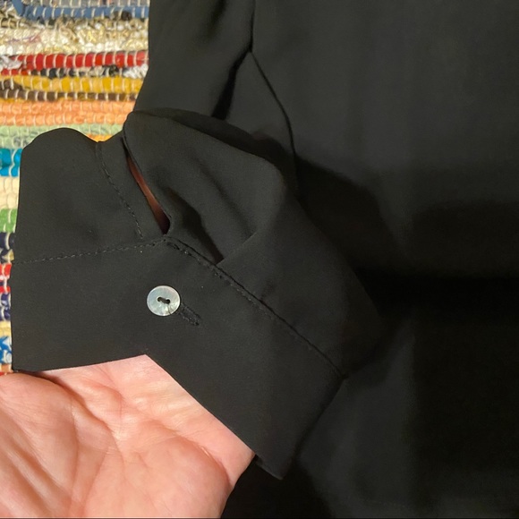 Women’s Black Blouse Sz Large - Picture 3 of 6